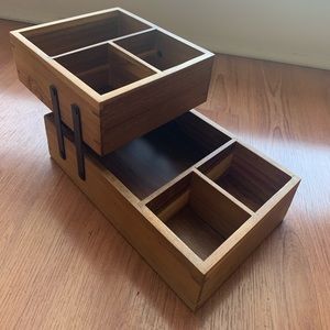 Target hinges vanity storage wooden 10”x6”x5”